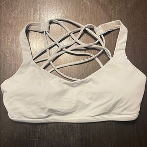 Lululemon Athletica Grey Strappy Sports Bra